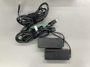 Lenovo ThinkPad用 65W 角型 AC ADPTER 2個SET 通電OK品 PA-1650-72 97879