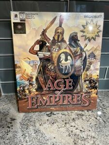 Age of Empires 1998 Big Box Windows 95 98 NT4.0 Vintage PC Game, 1.0 Sealed Game 海外 即決