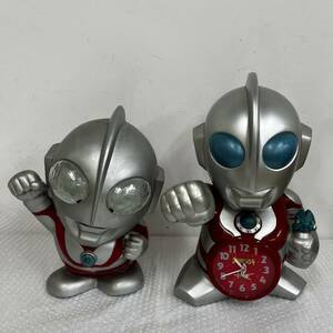 WA037181(052)-503/TN0【名古屋】ウルトラマン 2点まとめ 貯金箱 / 目覚まし時計 ウルトラマンパワード 円谷プロダクション 