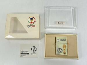 TN0604-73 2666【1円スタート】 2002年 FIFA　日韓ワールドカップ　公式グッズ　Zippo　オイルライター　KOREA JAPAN　ヴィンテージ