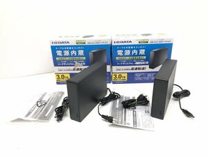 I-O DATA HDJA-UT3.0 外付けHDD 3TB 2個セット■現状品【TB】