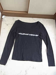 エレファントカシマシ　PAOグッズ　バンドロゴ　ロングスリーブシャツ　長Tシャツ　黒　10年くらい前のものだと思います　サイズM　完売品