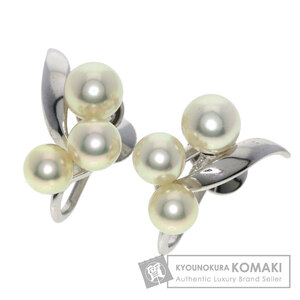 MIKIMOTO ミキモト パール 真珠 イヤリング シルバー レディース 中古