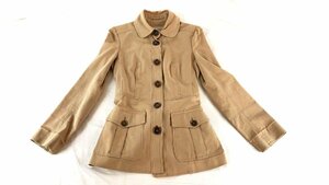 古着 レディース バーバリー BURBERRY LONDON 茶系ベージュ サファリジャケット 日本サイズMぐらい LH-3 20231201