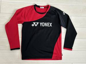 ★ヨネックス YONEX ヒートカプセル 長袖トレーニングシャツ ロンT 赤/黒 Oサイズ★ウォームアップ