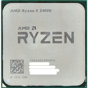 【中古】【ゆうパケット対応】AMD Ryzen 5 2400G YD2400C5M4MFB 3.6GHz SocketAM4 [管理:1050013455]