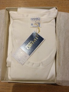 《新品 長期保管品》HANRO メンズ 半袖U首シャツ Sサイズ 肌着 インナー 紳士物 c130/342