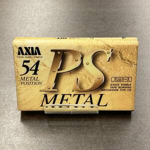 2013N 未使用 アクシア PS METAL 54分 メタル 1本 カセットテープ/One AXIA Type IV Metal Position unused Audio Cassette