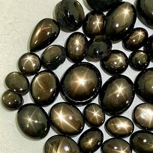 ［ブラックスターサファイアおまとめ100ct］a 重量約20.0g ルース Black star SAPPHIRE ブラック コランダム jewelry 裸石 宝石 