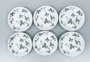 美品 WEDGWOOD ウェッジウッド ワイルドストロベリー 小皿 深皿 6枚セット