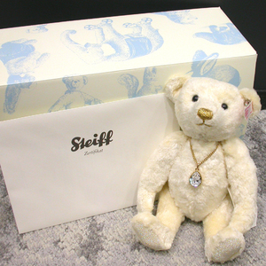 M2648☆Steiff シュタイフ ダイヤモンド テディベア 2012年 2000体 限定 25cm 035715 シルク スワロフスキー 金色刺繍