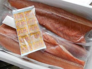 ■【北海道加工】北海道産定塩秋鮭フィーレ　10k（9～11枚）