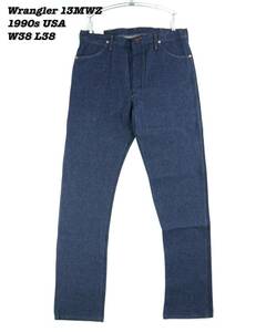 Wrangler 13MWZ INDIGO DENIM PANTS USA 1990s WR24007 Deadstock ラングラー デニムパンツ デッドストック 1990年代 アメリカ製