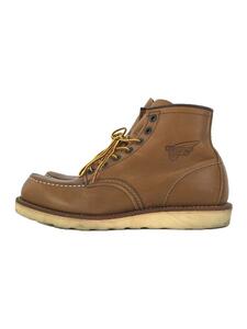 RED WING◆レースアップブーツ・6インチモックトゥ/25.5cm/BRW/レザー