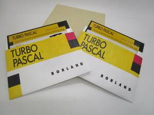 その１　FD TURBO PASCAL FOR WINDOWS BORLAND 5インチFD　現状品　（FMKU