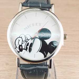 ディズニー Disney 腕時計　アナログ ミッキーマウス シンプル 時計 ヴィンテージ 2針 白文字盤 レディース アクセ アクセサリー
