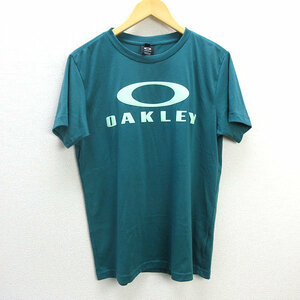 z■オークリー/OAKLEY ロゴプリントTシャツ/トレーディングウエア/FOA400809【M】緑/men