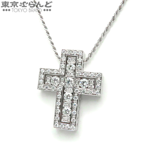 101680131 ダミアーニ Damiani ベルエポック クロス ペンダント 20073470 K18WG ダイヤモンド Mサイズ ネックレス レディース 仕上済