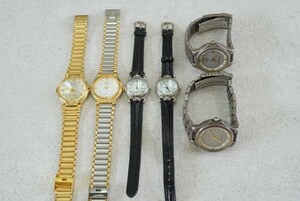 F1036 klaeuse/クロイゼ 腕時計 6点セット アクセサリー クォーツ メンズ レディース 大量 まとめて おまとめ まとめ売り 不動品