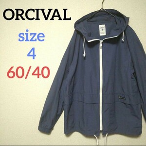 ORCIVAL オーシバル ロクヨンマウンテンパーカー 大きいサイズ オーチバル 紺 ヨット クロスマリン 60/40 RC-8892 サイズ4 XXL ブルー 