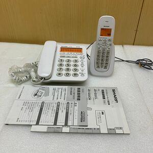MK6007①シャープ　デジタルコードレス電話機　SHARP　ホワイト 子機付【JD-G32】 20240509