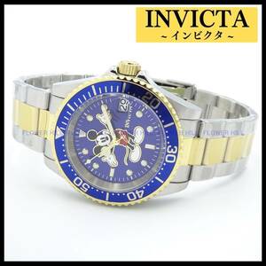 【新品・送料無料】インビクタ INVICTA 腕時計 自動巻き ディズニー ミッキーマウス リミテッドエディション 32505 ブルー メタルバンド