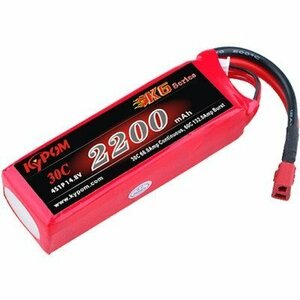 Kypom K6 14.8V 2200mAh 30C60C リポ バッテリー★ホビーショップ青空