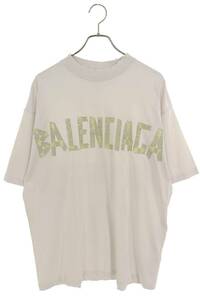 バレンシアガ BALENCIAGA 24SS 739784 TOVA9 サイズ:M TAPE TYPEミディアムTシャツ 新古品 OM10