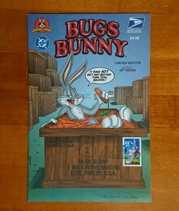 海外切手 バックスバニー コミック 初日印 BUGS BUNNY リミテッドエディション