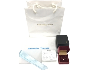 Samantha Tiara K10ダイヤモンドネックレス ハート ジュエリー アクセサリー レディース 中古 良好 T8147516