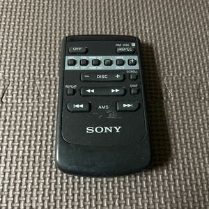 送料無料 動作未確認 SONY RM-X46 MD/CDチェンジャー リモコン
