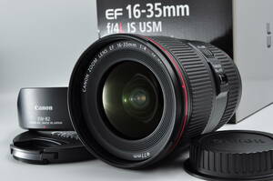 【極上美品】Canon キャノン EF 16-35mm F4 L IS USM ズームレンズ 超広角 元箱付き #0198