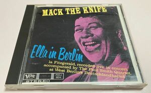 24K GOLD CD / マック ザ ナイフ ～ エラ イン ベルリン / MACK THE KNIFE ELLA IN BERLIN エラ・フィッツジェラルド / ピュア ゴールドCD