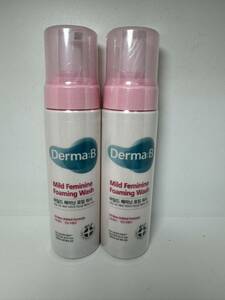 Derma:BダーマBマイルドフェミニンフォーミングウォッシュ200ml 2本セット新品未使用品Ｙゾーンデリケート低刺激 クレンジング弱酸性