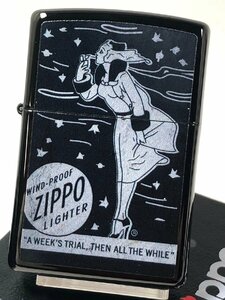 Zippo Windy Box Design 48456（バルガガール）ウィンディ24756 黒漆 ジッポー USA加工 新品