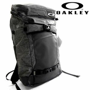★新品 OAKLEY オークリー／25L スクエア型バックパック リュック グレー 通勤通学バッグ