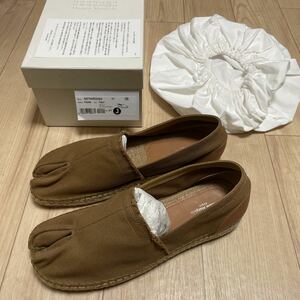 未使用 MAISON MARGIELA メゾン マルジェラ タビ tabi エスパドリーユ スリッポン シューズ 41、メンズ メゾンマルジェラ S57WR0053