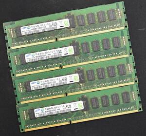 16GB (4GB 4枚組) DDR3L PC3L-10600R DDR3L-1333 REG 1Rx4 240pin ECC Registered Samsung サーバー MacPro向け (管:SA5834