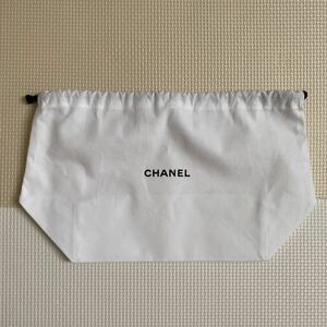 シャネル CHANEL ノベルティ 巾着 ポーチ ホワイト 