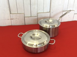 【本間製作所/仔犬印/NSSC190プロデンジ外輪鍋/両手鍋/NSSC190プロデンジシチューパン/片手鍋/IH対応】業務用調理器ステンレス