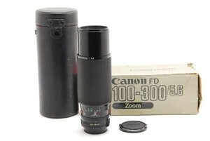 美品 キャノン CANON FD 100-300mm f5.6 元箱　専用ケース付き　送料無料 H13165