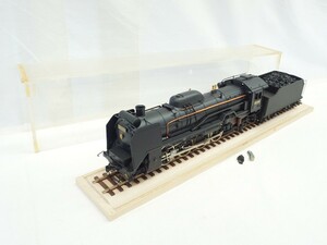 1000円スタート 鉄道模型 蒸気機関車 D511161 1/42スケール 長さ約47cm デゴイチ OJゲージ? レール付きディスプレイケース 4 DD30008