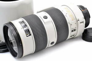 Nikon ED AF-S NIKKOR 80-200mm 2.8 D カラー グレー 大口径 望遠ズームレンズ フード付