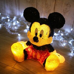 ■訳あり LEDテーブルアイスクリスタルライト ミッキーマウス/ディズニー イルミネーションライト/屋内用