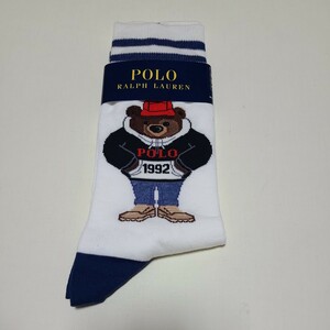 Polo Ralph Lauren ベア 1992 ラインソックス 靴下 ラルフローレン 25~27センチ ポロベア