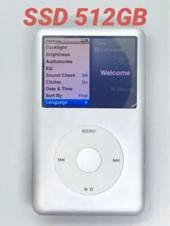 iPod classic 第7世代 160GBからSSD512GBにシルバー銀
