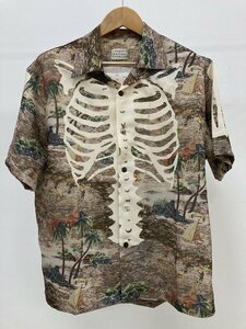 Kapital キャピタル Bone Kamehameha Aloha Shirt スカル シャツ 半袖 半袖シャツ 中古 サイズ２ 希少 TN 1