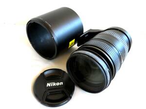 ●【ト足】Nikon 一眼レフカメラ レンズ ED AF VR-NIKKOR 80-400㎜ 1:4.5-5.6D HB-24 ニコン CE709ZZG95