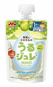 森永 果実とミネラルのうるジュレ GREEN (白ぶどう・洋なし・すだち) 果実とミネラルの水分補給ジュレ 【1歳頃からずっと】 ×6個