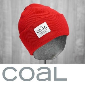 【新品:送料無料】19 COAL UNIFORM ビーニー Red コール ニット帽